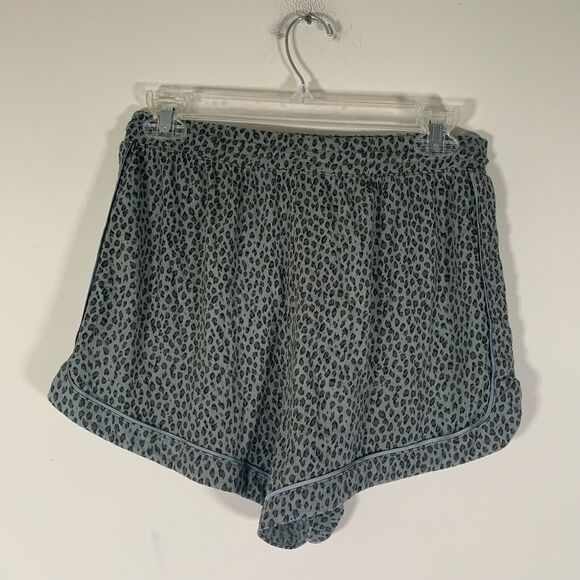Gap Body Sleep Shorts Women’s XS Green Cheetah Print Soft High Rise - Picture 5 of 7
